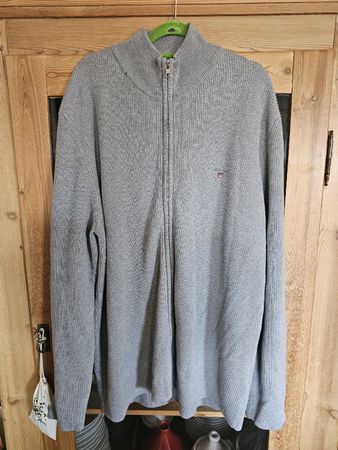 Gilet GANT Homme 3XL Gris, idéal pour l'automne!