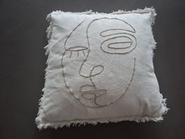 Zierkissen Boltze Home Pica, 45 x 45 cm, cremefarben