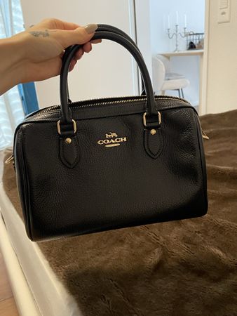 Handtasche Coach schwarz  Leder  