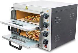 BITUXX Doppel Pizzaofen Elektrisch 3000W