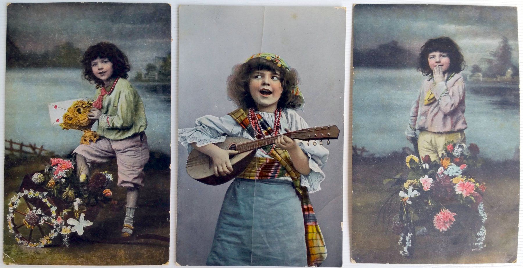 Cartoline postali: 3x AK von 1906-09: Junge – Usato da Oberriet SG venduto da Krishna111