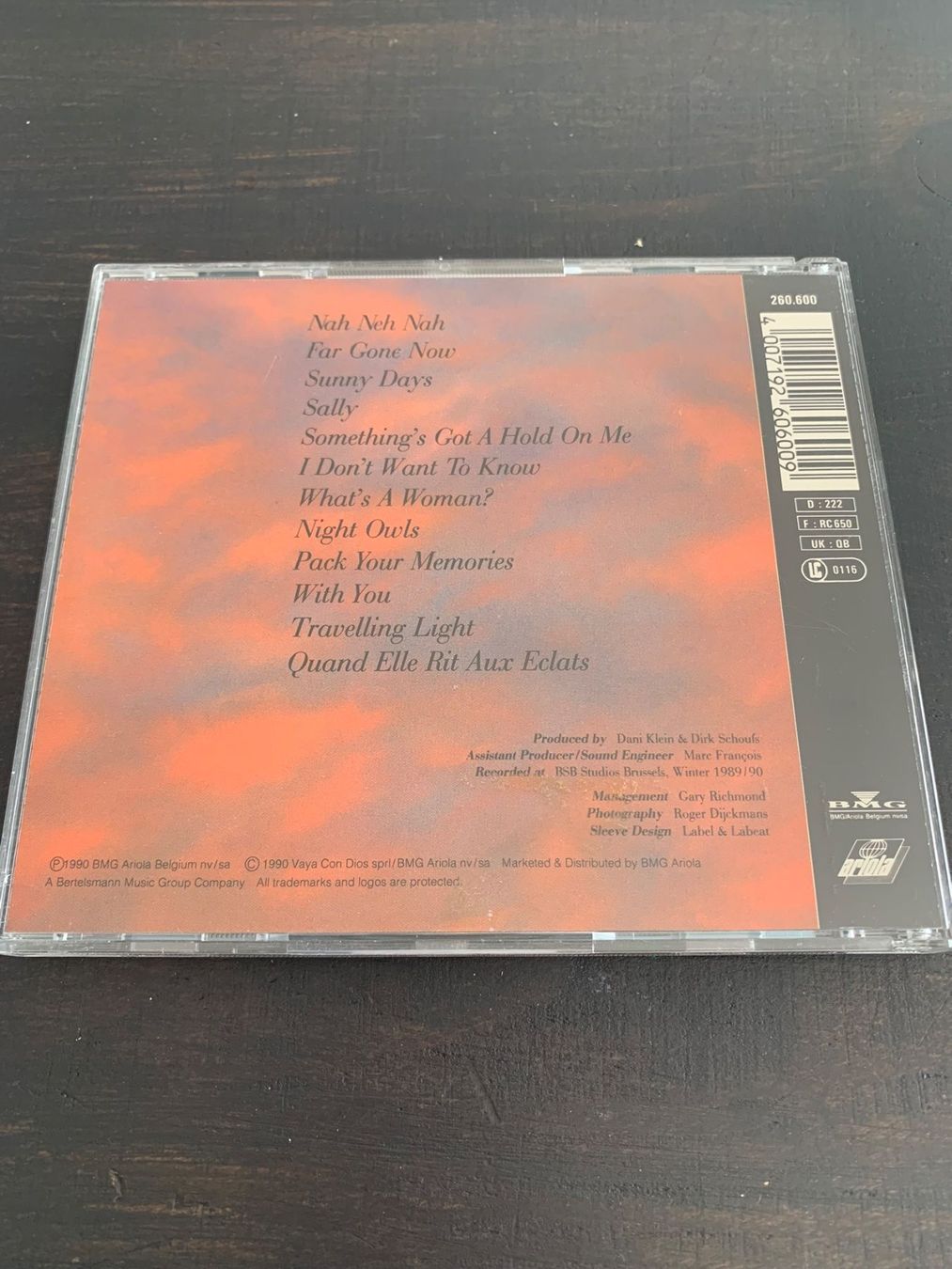 CD: Vaya Con Dios / Night Owls / 1990 – Usato da Dübendorf venduto da Shreck 1