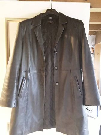 Jacke aus Leder, schwarz, von Gotelli Gr. 44 (ital. 48)