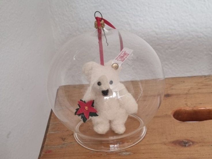Steiff Giocattoli: Steiff Teddy Ornament in Glaskugel – Usato da Lenzburg venduto da friedi5 1