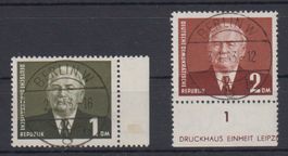 DDR 1953: 2 Werte Pieck Ersttag Vollstempel