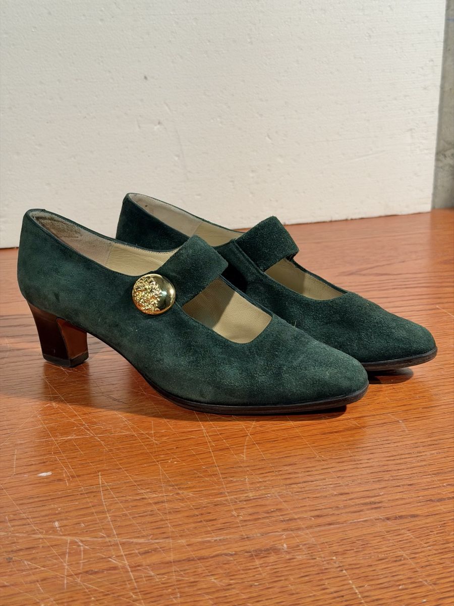 Bally Scarpe da donna: Chic Dark Green Suede Bally Pumps  – Usato da Lausanne venduto da vas_cdb2 6