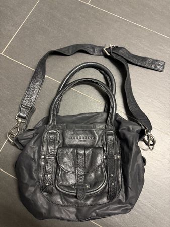 Liebeskind Handtasche schwarz Damen Leder Schultertasche gut