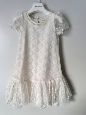 NEUWERTIG Gr 98 MONNALISA Festkleid Kleid Hochzeit Ballkleid