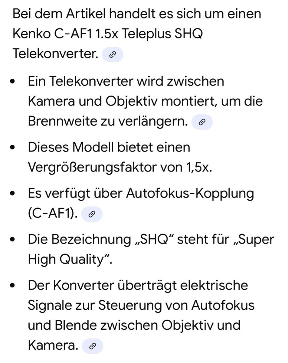 Convertitori: Teleplus C-AF 11.5x Teleplus Konverter – Usato da Embrach venduto da mays 3