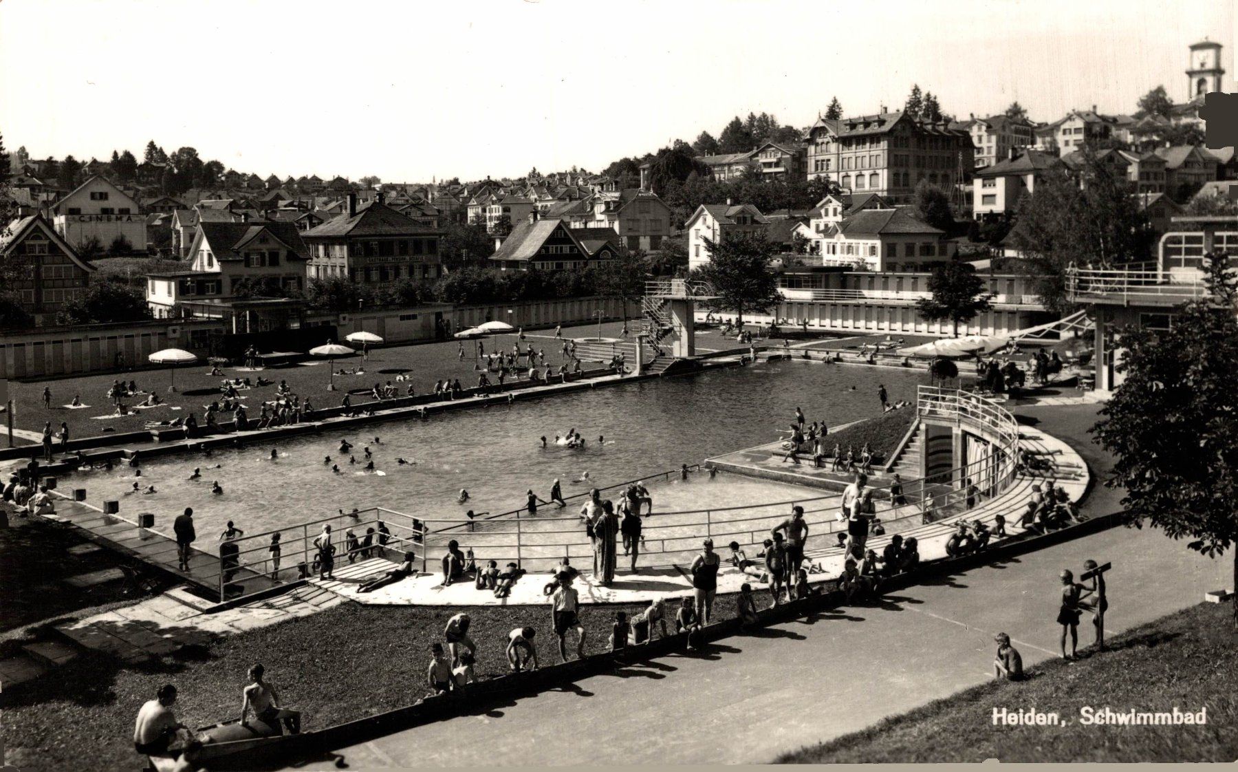 Ansichtskarten: Heiden - Schwimmbad – Gebraucht aus Bronschhofen von Astore