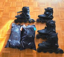 OXELO Inline-Skates 41 & 37 inkl Schoner Set