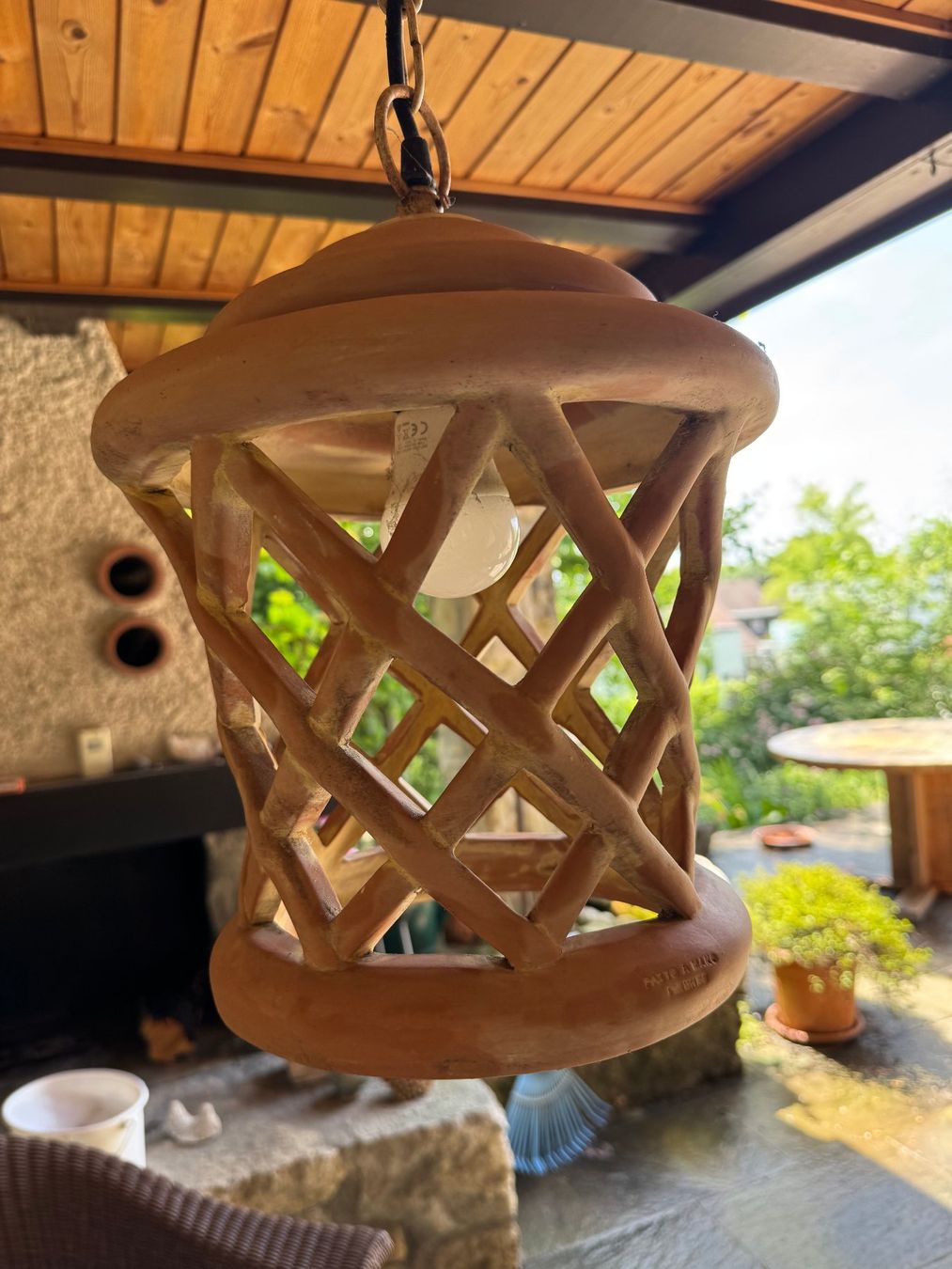 Lampadari & plafoniere: Gartenhängelampe aus Ton – Usato da Oberrohrdorf venduto da ker_5h67 1