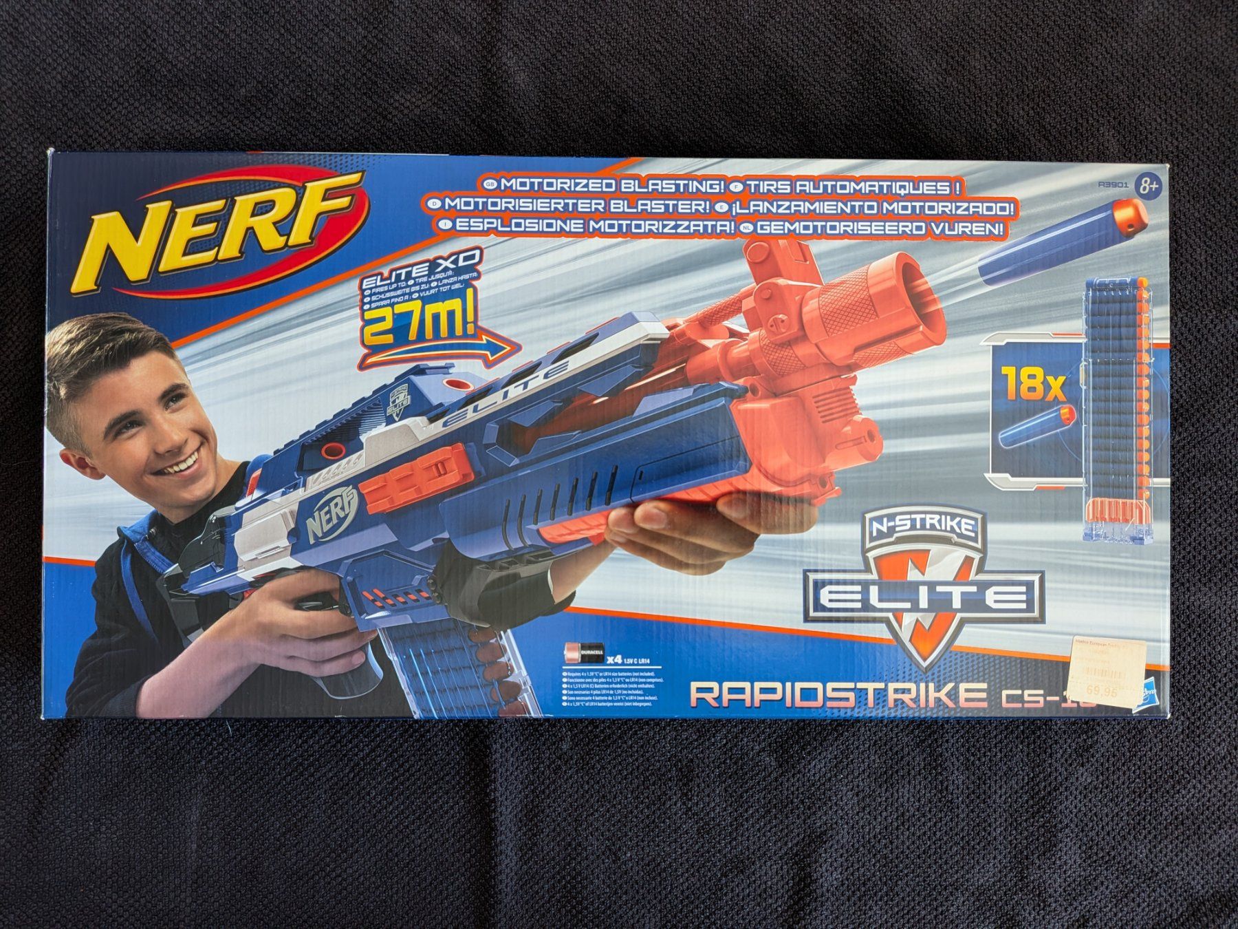 Nerf Giocattoli: Nerf Elite Rapidstrike CS-18 mit Originalverpackung, neu – Nuovo e nell'imballaggio originale da Bern venduto da tro_k2kx
