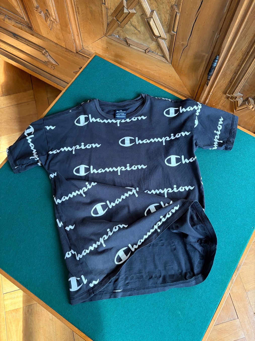 Champion T-shirt: CHAMPION T-Shirt 100% Baumwolle – Usato da Interlaken venduto da Bona55 5