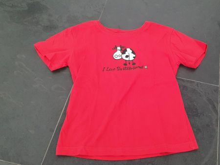 ++ Schweiz / Switzerland T-Shirt in rot ++ Gr. 122 ++