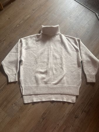 H&M Strickpullover, Oversize,  Rollkragen Beige, Gr. M