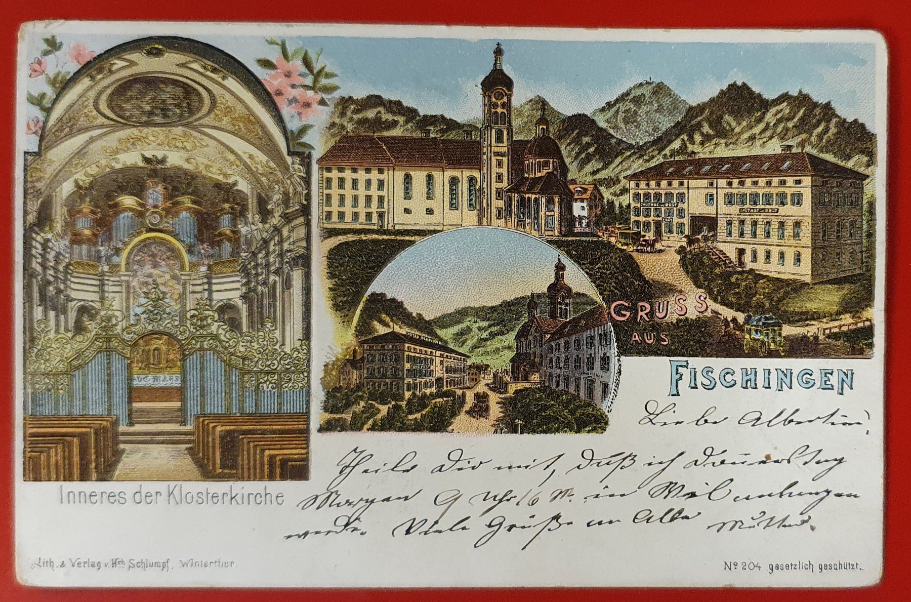 Ansichtskarten: Gruss aus Fischingen 1906 – Gebraucht aus Kreuzlingen von Rschweiz1