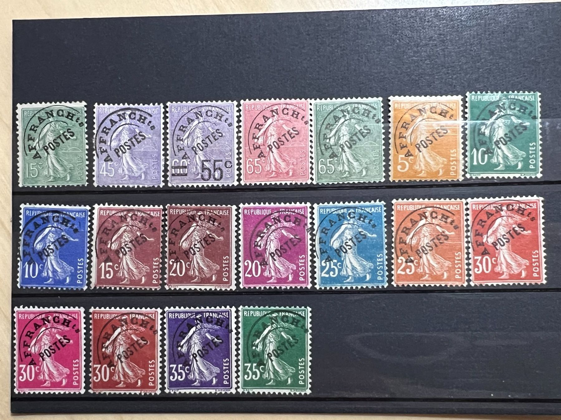 Tutti i francobolli: () Série Semeuses préoblitérées 1922 sans gomme – Usato da Lausanne venduto da ffhoud