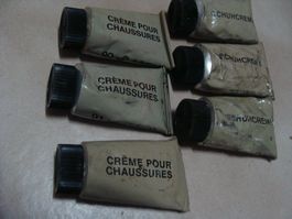 6 tubes , crème pour chaussures militaire