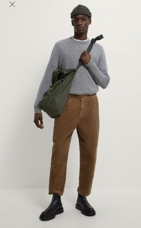 pantalon côtelé warren & parker taille 34/32 pour homme