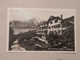 Karte Gunten BE Hotel Bellevue 1930