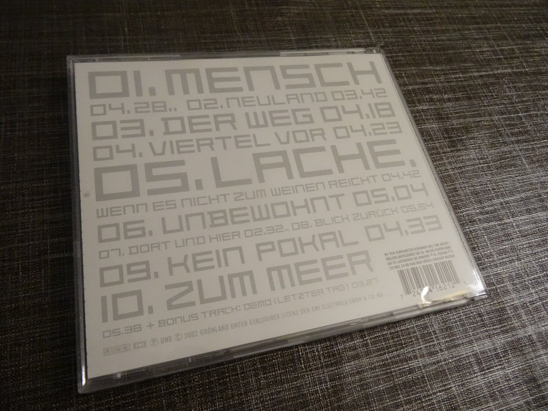 CDs: Herbert Grönemeyer - Mensch CD – Gebraucht aus Olten von Disc-Ausverkauf 1