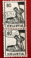 NR.339 Historische Bilder Paar mit GESTEMPELT   