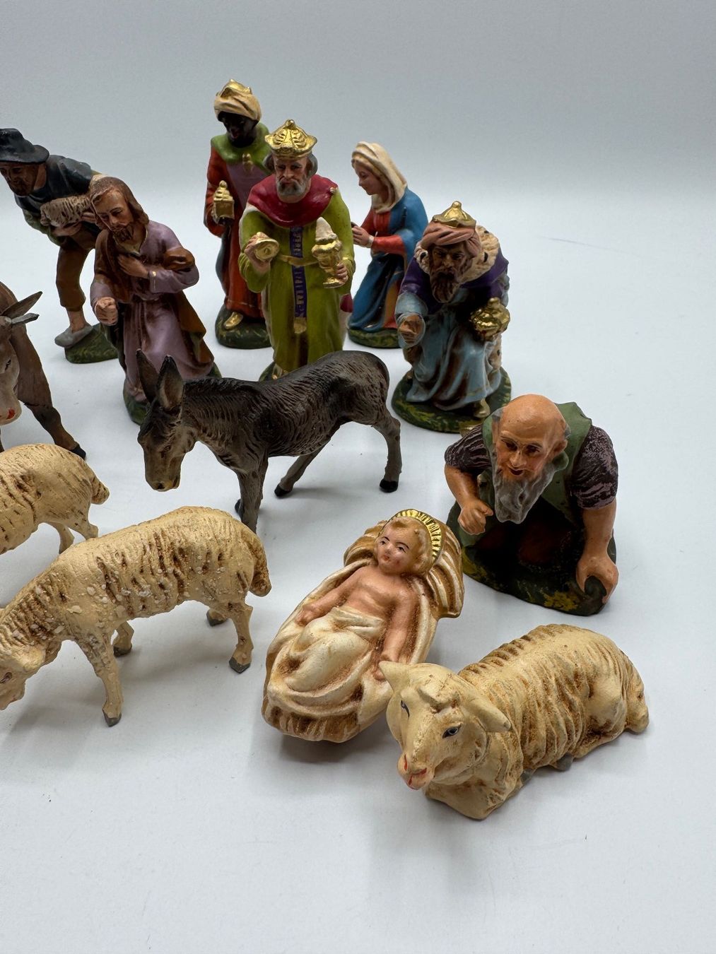 Statuette: Krippenfiguren Set 15-teilig – Usato da Sachseln venduto da BONATI01 2
