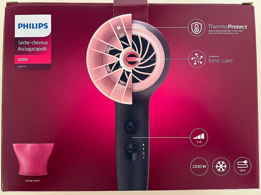 Philips Asciugacapelli: Philips Haartrockner 3000 Ionic care neu – Nuovo (secondo la descrizione) da Langnau am Albis venduto da Blauerblitz
