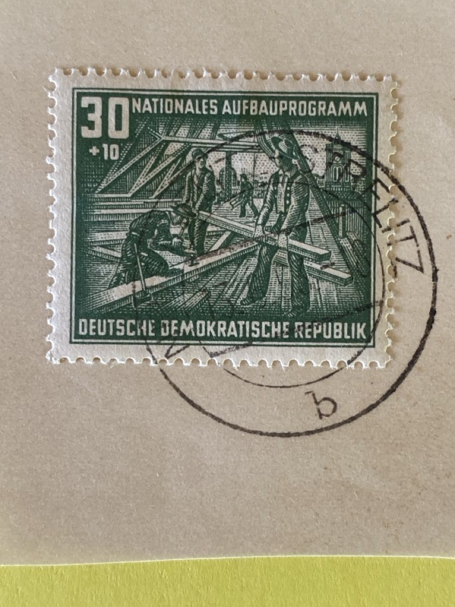 Tutti i francobolli: DDR Briefmarken Nationales Aufbauprogramm, 4 Stempel – Usato da Dornach venduto da Xantomas 3