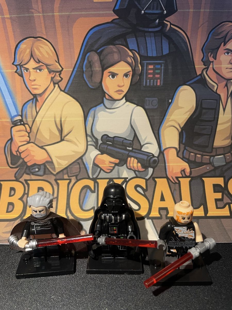 Star Wars Statuette: Star Wars Figur Count Doku Vader Anakin Skywalker Lego-Komp. – Nuovo (secondo la descrizione) da Zufikon venduto da BrickSales