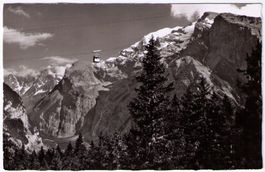 Kandersteg - Luftseilbahn Stock