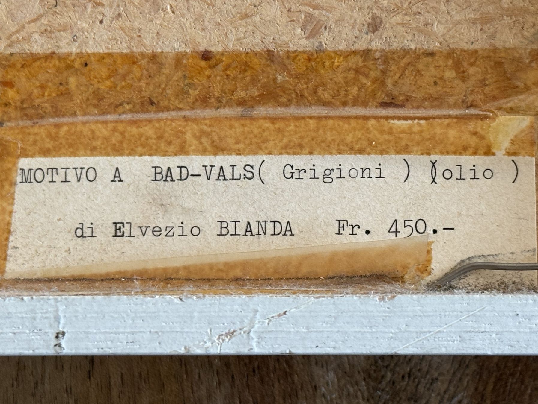Dipinti: Gemälde (Bad Vals) Elvetio Bianda – Usato da Wangs venduto da Rumauch 1