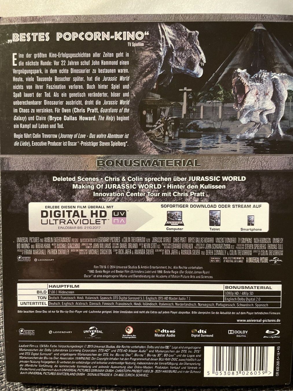Tutti i DVDs: [Blu-ray] Jurassic World (2015) – Usato da Frasnacht venduto da GracyStore 1