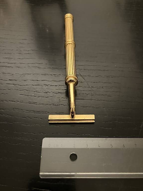 Rasoi & Lamette da barba: Rasoio a lametta, in ottone, vintage – Usato da Origlio venduto da Zeto.81 1