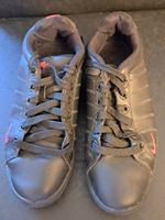 Vintage Nike Leder Sneakers Gr. 36 (22.5cm) schwarz (rosa)