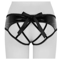 NEUER Hot sexy Damen Slip Lackoptik für Gr. XS & S - 220201