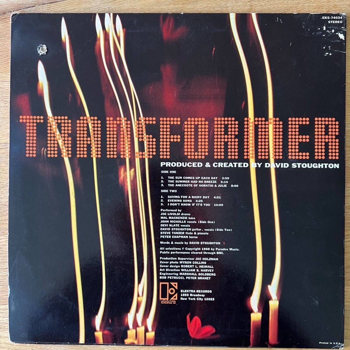 Dischi in vinile: David Stoughton - Transformer / 1. US-Press. 1968 – Usato da Gais venduto da soundcave57 1