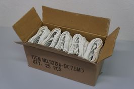 25x Koaxialkabel 7,5m NEU