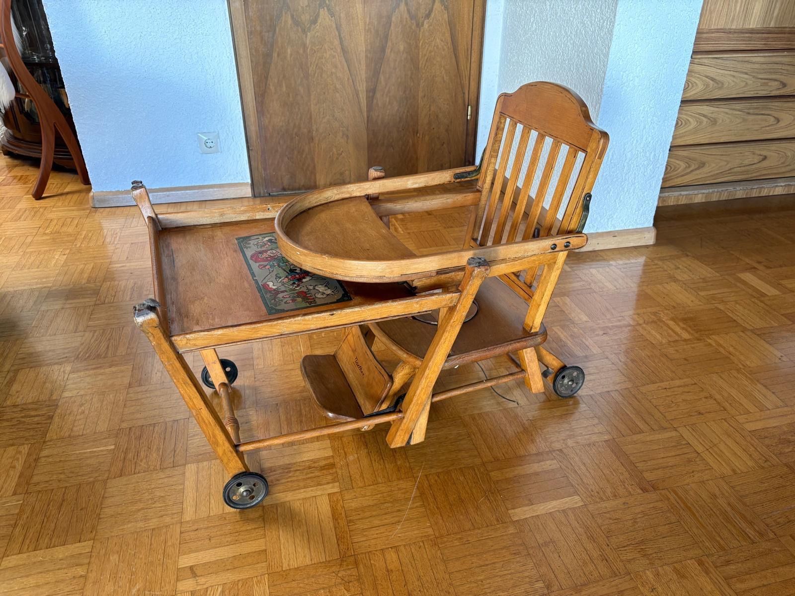 Seggioloni: Vintage Kinderstuhl aus Holz – Usato da Zürich venduto da blancachristina 3
