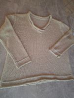 Pull col en V 63% coton taille L-XL