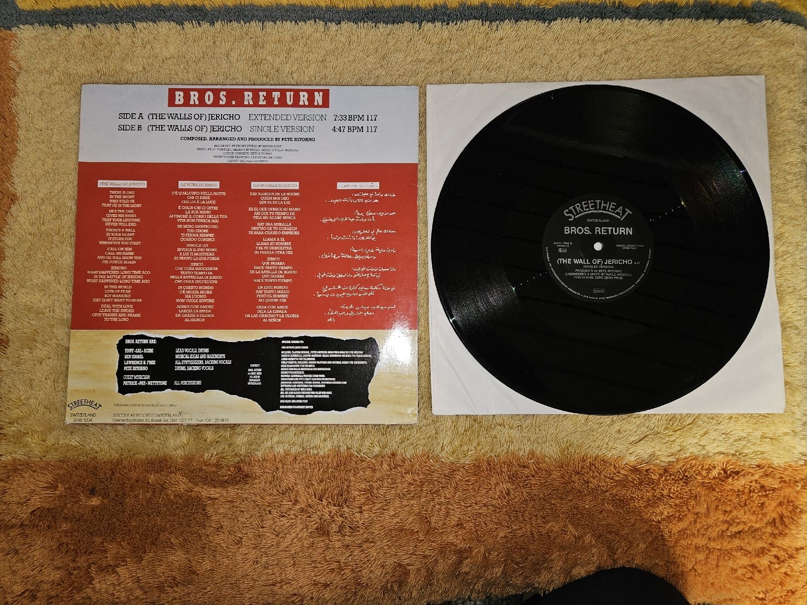 Schallplatten: Bros. Return Maxi-Single - Jericho – Neu (gemäss Beschreibung) aus Lyss von Alexine 1