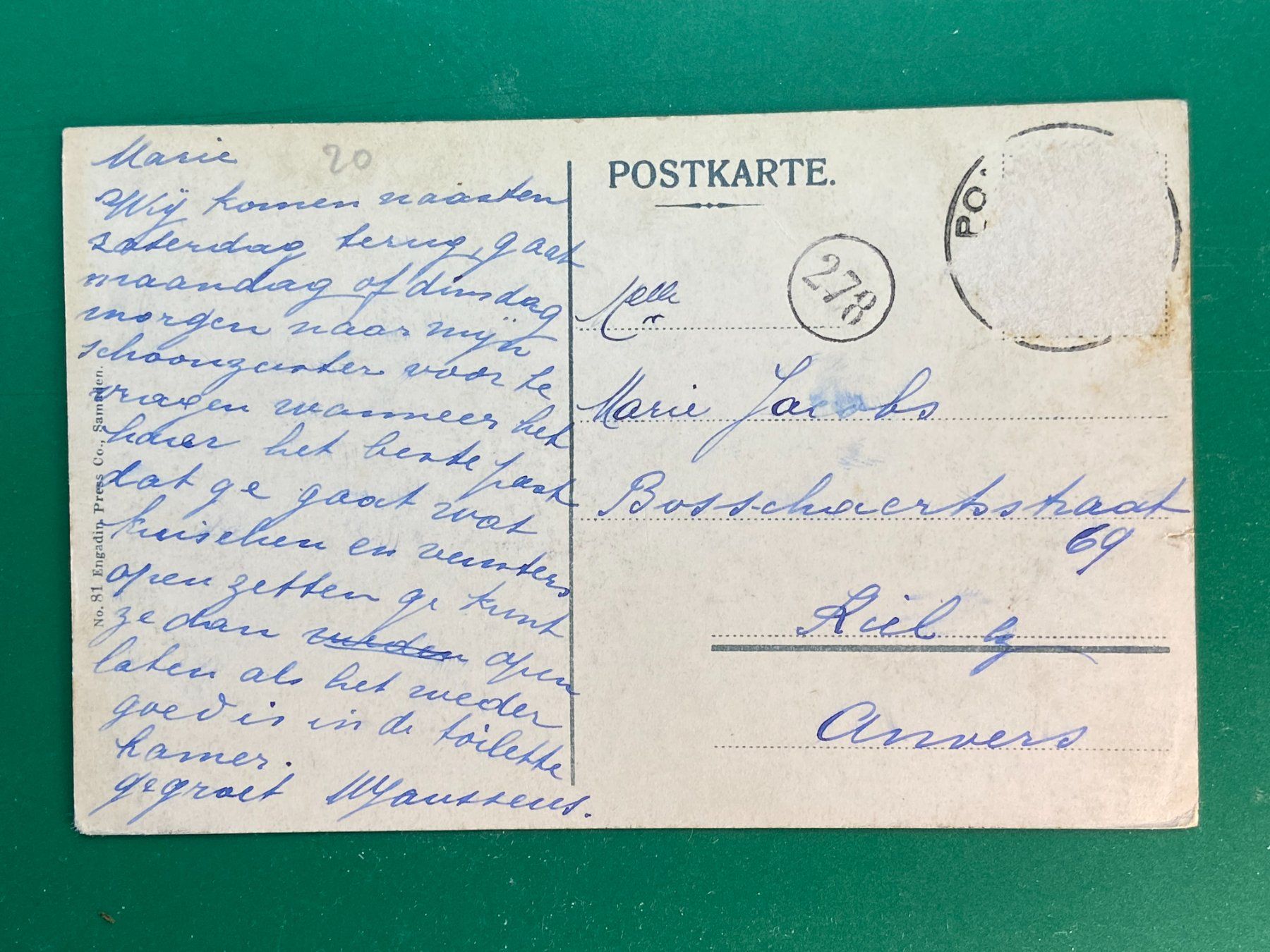 Cartoline postali: Pontresina – Usato da Steg VS venduto da danwer74 1