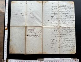 Antikes CH Dokument von 1823 mit Gebührenstempel