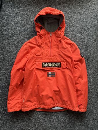 Veste chaude Napapijri orange, taille L, comme neuf! 