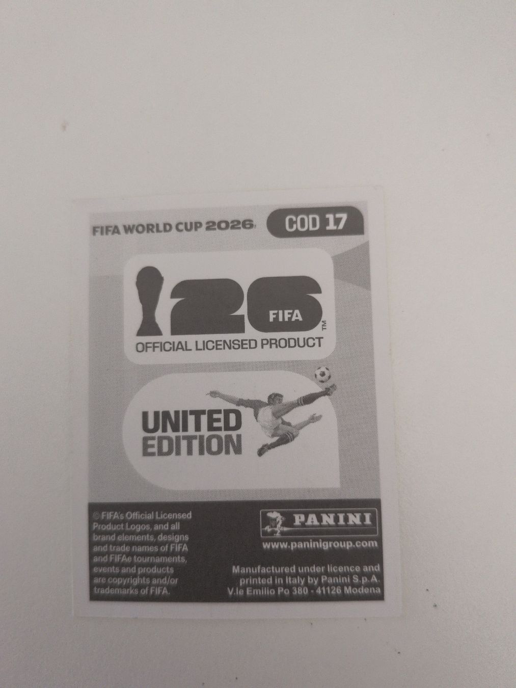 Panini Cartes à collectionner: COD 17 – D'occasion à Wermatswil par oo8 1