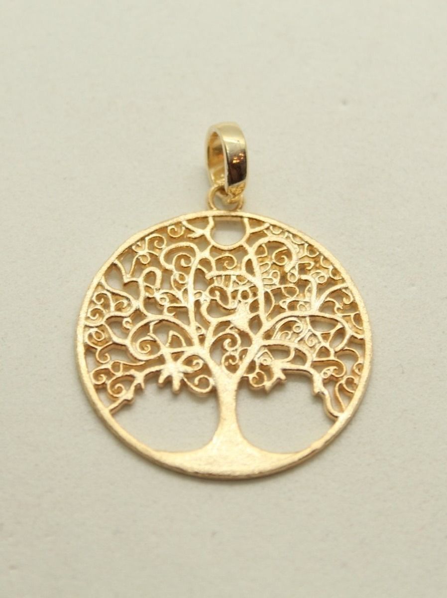 Anhänger: Baum d. Lebens Silber 925 rosévergoldet, Durchmesser 3cm – Neu und originalverpackt aus Kriens von Wolly85