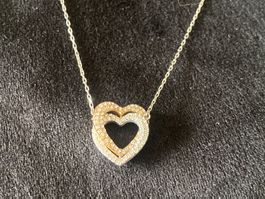 Kette mit Anhänger Swarovski Schmuck neuwertig 45cm