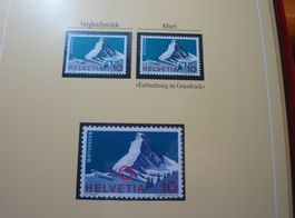 Abart Matterhorn, 1965**, "Einbuchtung im Graudruck"