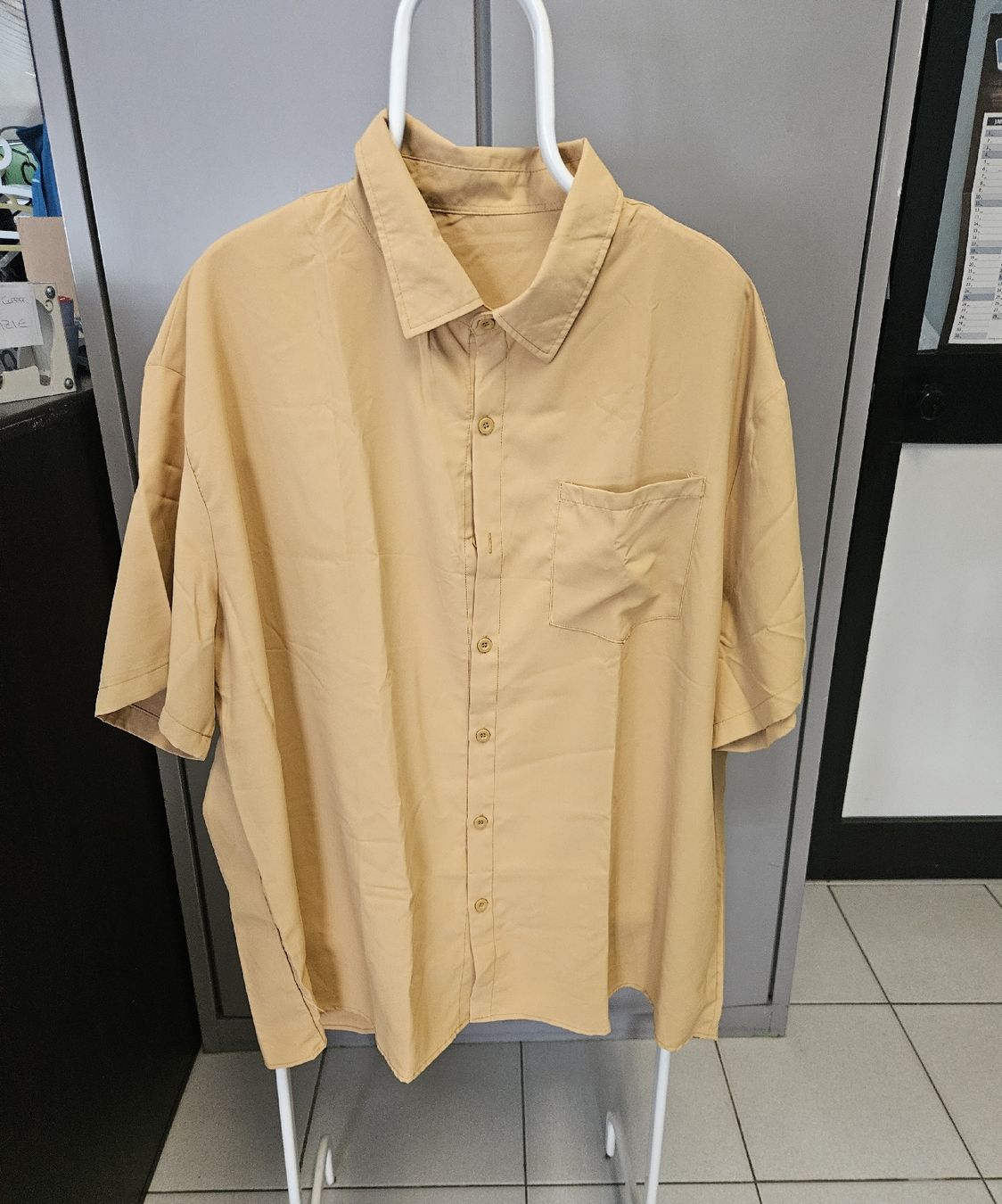 Camicie: Helles Sommerhemd Gr. 4XL Kurzarm leicht,  neu – Nuovo e nell'imballaggio originale da Figino venduto da mayam63